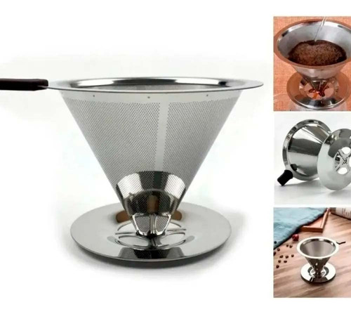 Filtro Colador De Café Ecológico Reutilizable De Acero