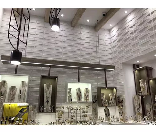 Art3d - Paneles de pared decorativos 3D texturizados 3D, color blanco, 12  azulejos de 32 pies cuadrados