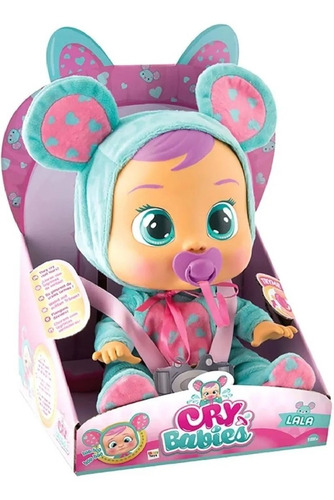 Imagem 5 de 8 de Boneca Cry Babies Lala Ratinha C/ Chupeta Multikids - Br527