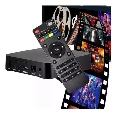 Aparelho Md Box 4k 512g + 1024g -transforme Sua Tv Em Smart Preto