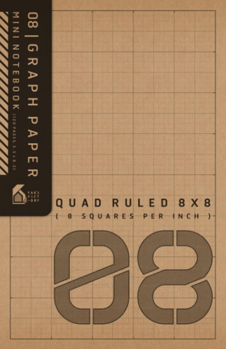 Libro: 08 | Graph Paper Mini Notebook Quad Ruled 8x8 (8 Squa