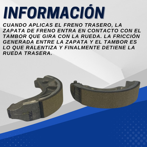 Zapata De Freno Trasera P/ Yamaha Xtz 125