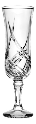 Caja 48 Piezas Copa Vidrio Labrada Flauta Vercelli 155ml