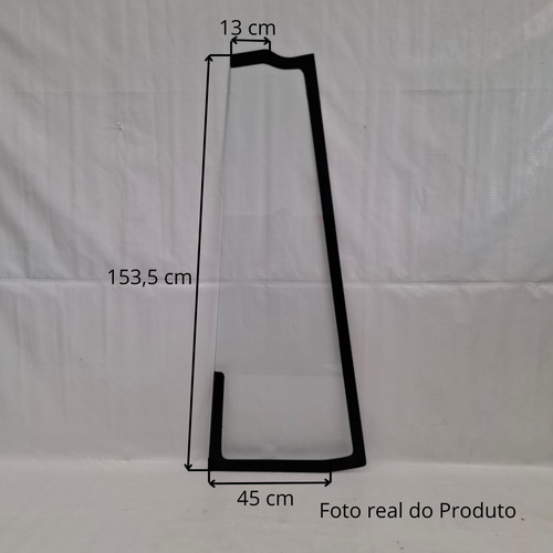 Para-brisa Lateral Esquerdo Maior Carregadeira Case 721