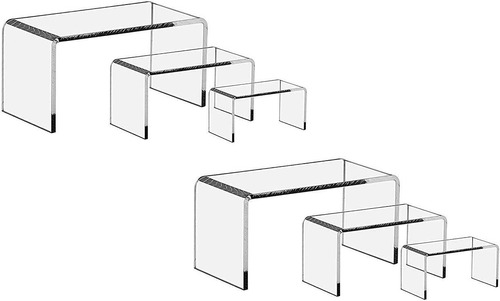 2 Juegos De 3 Piezas Cada Uno De Los Soportes De Exhibi...