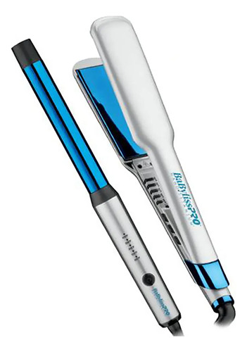 Plancha De Pelo + Onduladora Babylisspro Azul