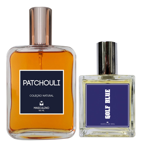 Kit Perfume Masculino - Patchouli 100ml + Golf Blue 30ml