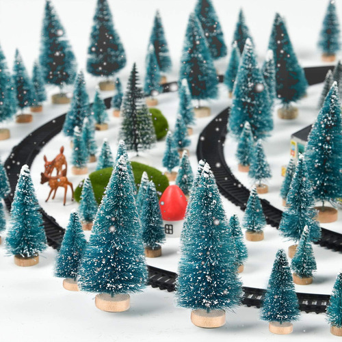 48 Pcs Mini Árboles De Navidad Arbol Pino Navidad Artificial