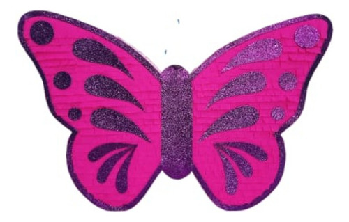 Piñata Cartón Arcoirispapel Colorido 1 Unidad Fucsia Mariposa Mariposa Grande