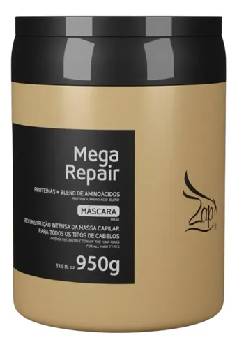 Zap Mega Repair Máscara Reconstrução Intensa - 950g | MercadoLivre
