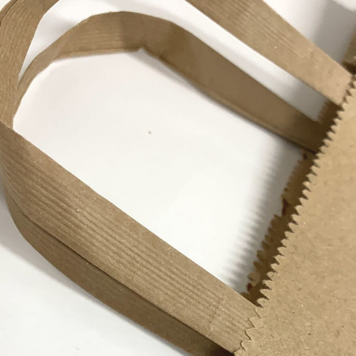 Imagem 4 de 4 de Sacola Kraft Grande 30x31x19 - Delivery - Kit 50 Un.