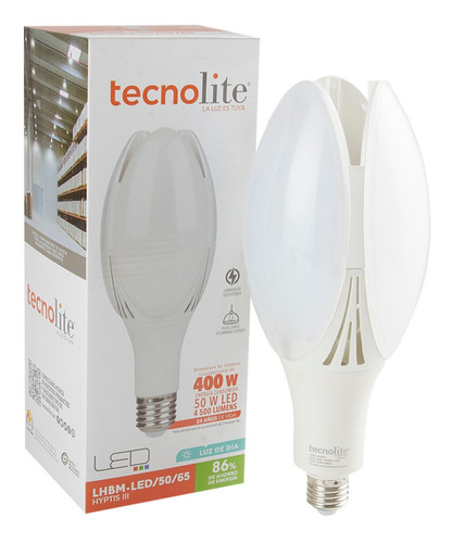 Lampara Led Alta Potencia 50w E27 Hyptis3 4500lm Tecnolite