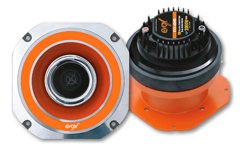 Tweteer 6 Pulgadas Doble Evox 2000 Watts 8+8 Ohms Evx6dhd Color Naranja