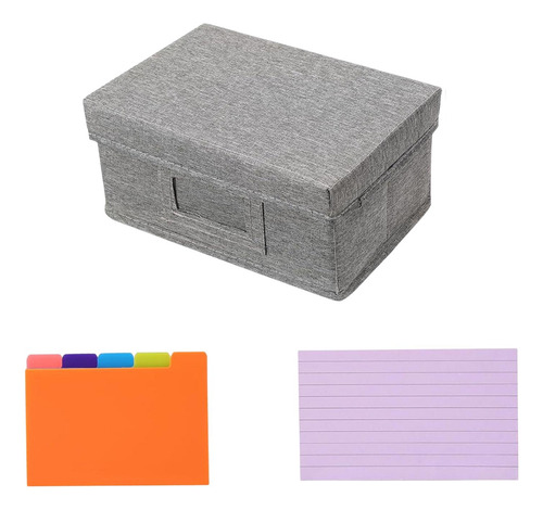 Caja Con Separadores De Tarjetas De Índice, Contenedor Para