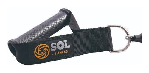 Banda Elastica Larga Ultra De Latex Con Manijas Reforzada Recubierta Con Protector Sol Fitness