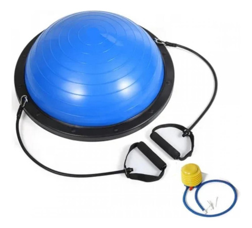 Media Esfera Equilibrio Bosu 60 Cm 2 Bandas Inflador Volko