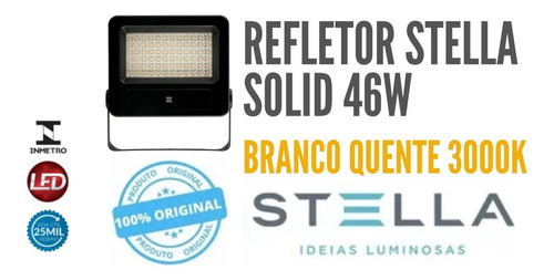 Imagem 1 de 4 de Projetor Stella Solid 46w 60º Ip65 3000k - Sth21744/30