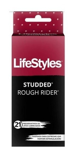 Preservativos Lifestyles Studded Rough Rider 21 Condones