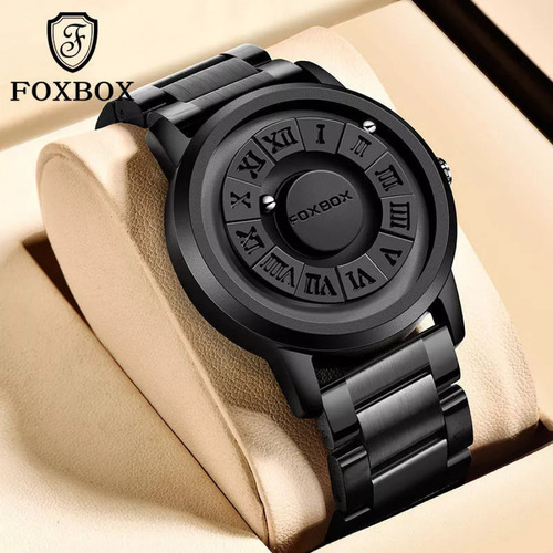 Relojes Foxbox Con Esfera Magnética Y Cuentas De Acero