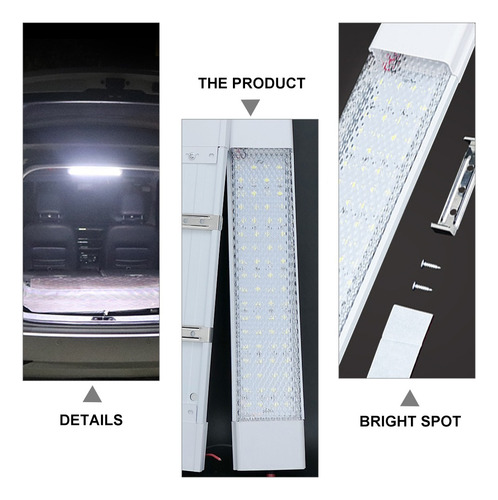 Luz Interior De Vehículo Led De 2 Piezas Para Camión N