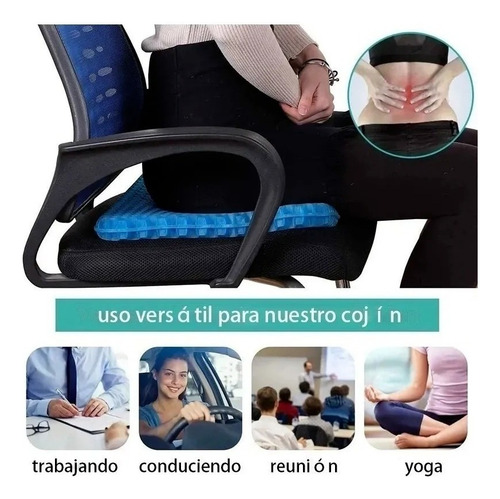 Práctico Cojin Gel Silicone Panel Ergonomic Panel Comodo Asi