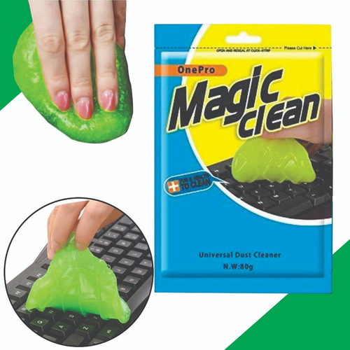 Imagen 1 de 5 de Limpiador Gel Slime Teclado Automovil Carro Rejilla Multiuso