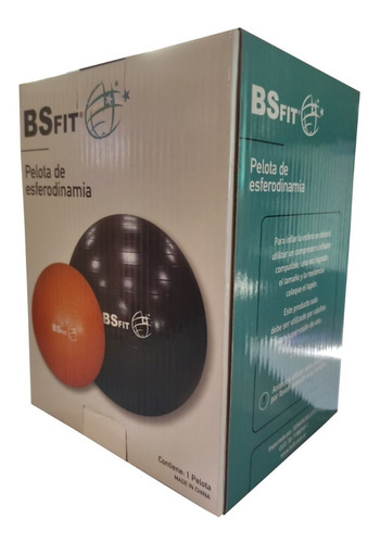 Imagen 3 de 4 de Pelota Esferodinamia 65 Cm Bsfi + Infaldor Pilates Yoga Ball