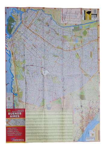 Mapa De Ciudad De Buenos Aires Caba Calles Alturas Accesos