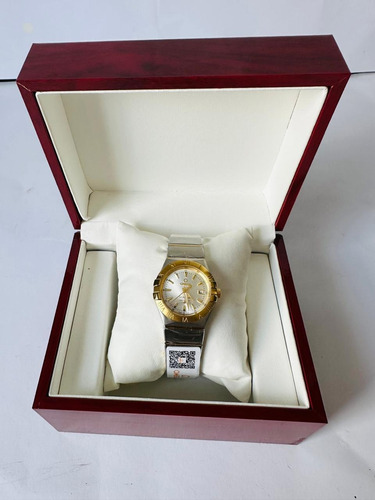 Bonito Reloj Omega De Caballero Plateado Dorado Blanco (Usado)