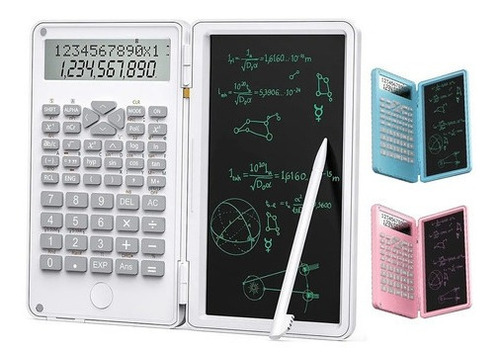 Calculadora Plegable Con Tableta Digital Lcd De 6in Color Blanco