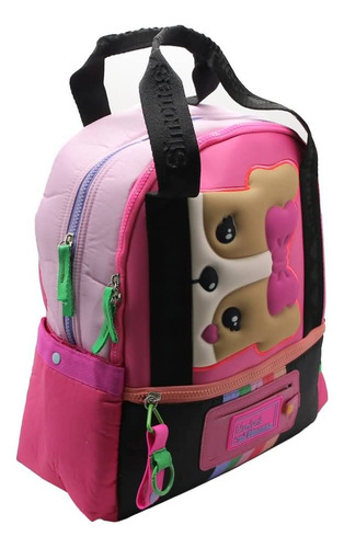 Mochila Escolar Simones Urbana Color Rosa Diseño de la tela Liso