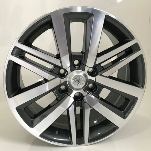 Rodas Toyota Hilux Srx 2019 Aro 18 (jogo) + Bicos Cor Grafite Com Diamantado