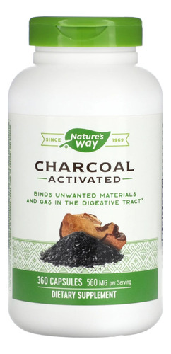 Nature's Way Charcoal Activated 280 Mg X 360 Caps