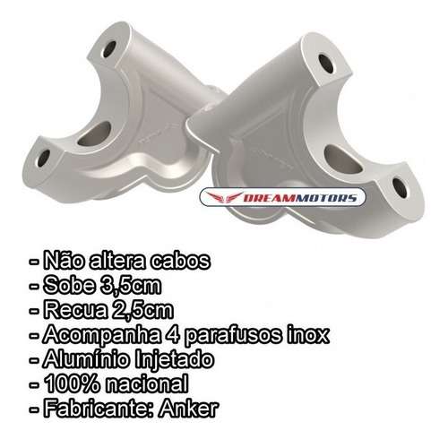 Imagem 2 de 7 de Riser Guidão Bmw R1250gs R 1250 Gs 2019 2020