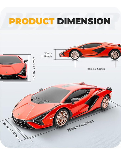 Lamborghini Sián Fkp 37 Coche Rc A Escala 1:24 Juguete
