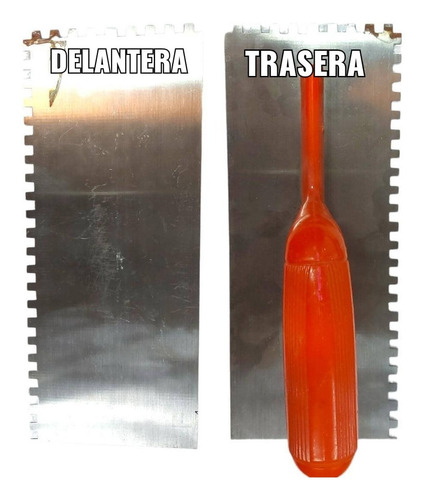 Imagen 1 de 1 de Palustra Dentada De Albañil Mango De Plástico