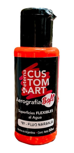 Pintura Aerografia Eterna Hard Sup. Rigida Fluo 50ml X 1