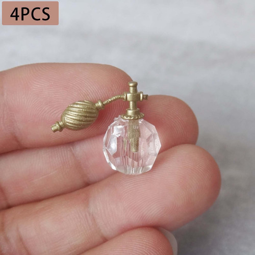 2 Garrafa De Perfume Em Miniatura Com 4 Peças Modelo De