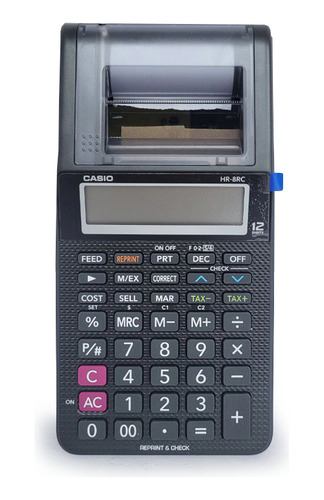 Calculadora Casio Impresora Hr-8rc-bk