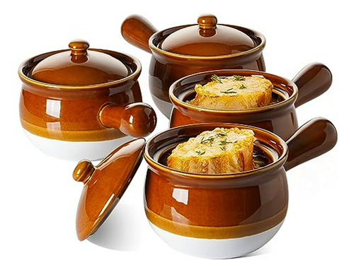 Cuencos De Sopa De Cebolla Francesa, 22 Onzas De Cuencos De 