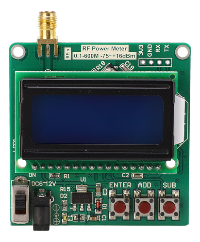 Medidor De Detector De Potência Rf, Display Digital, Atenuaç