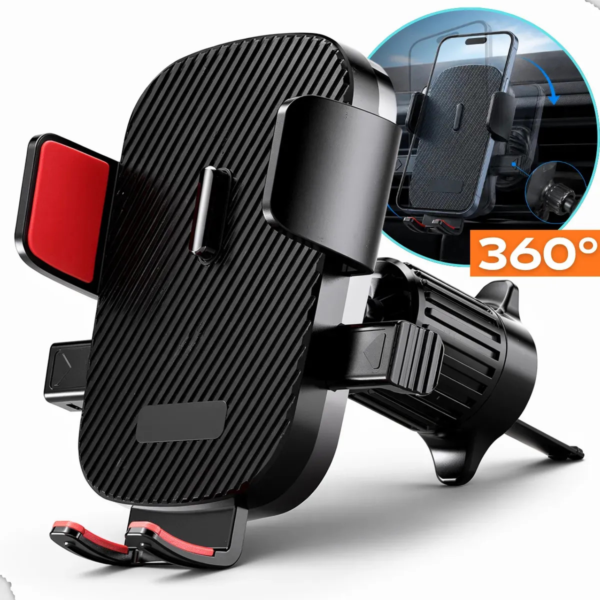 Suporte Celular Veicular Universal 360 Carro Gps Ajustável Cor Painel