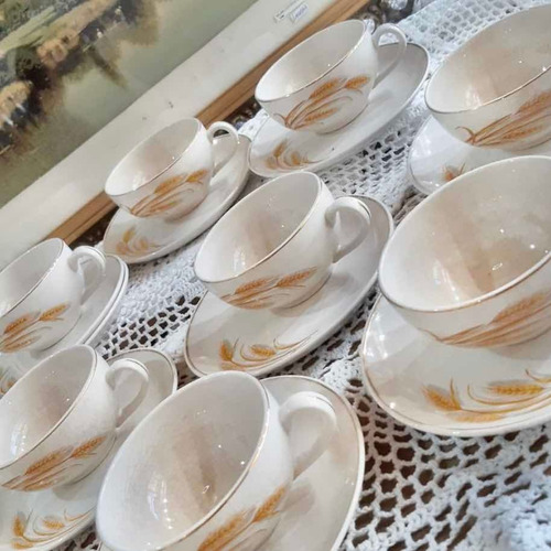 Tazas Con Platos 6 De Té Y 6 De Café Lozas Hartford