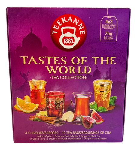 Chá Tastes Of The World 4 Sabores Teekanne 12 Sachês