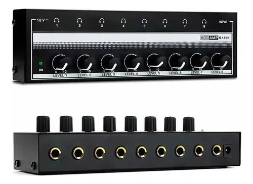 comprar Amplificador Fone Ouvido 8 Canais Ha800 Powerplay Retorno 110v\u002F220v