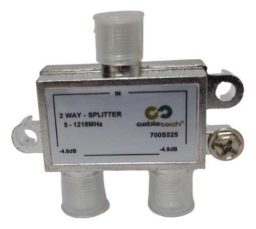 Derivador Coaxil Splitter 2 Salidas Rg6 1.2ghz