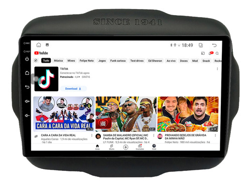 Multimidia Renegade 15/22 9p Android Auto Carplay 64gb