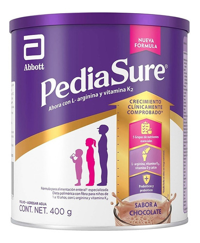 Pediasure Chocolate En Polvo 400g Alimentación Especializada