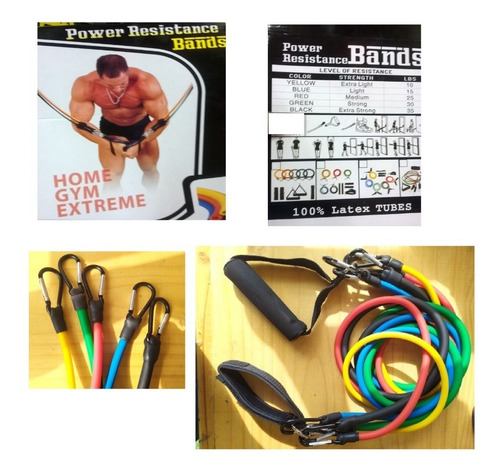 5 Ligas Banda Elastica Pilates, Gym