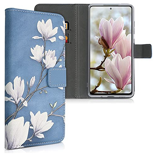 Funda Cartera Para Galaxy S20 Fe Magnolias Taupe/blanco/a-02